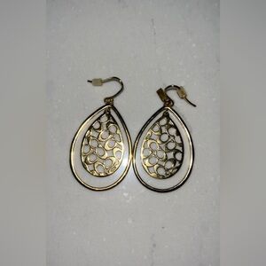 Gold coach earrings